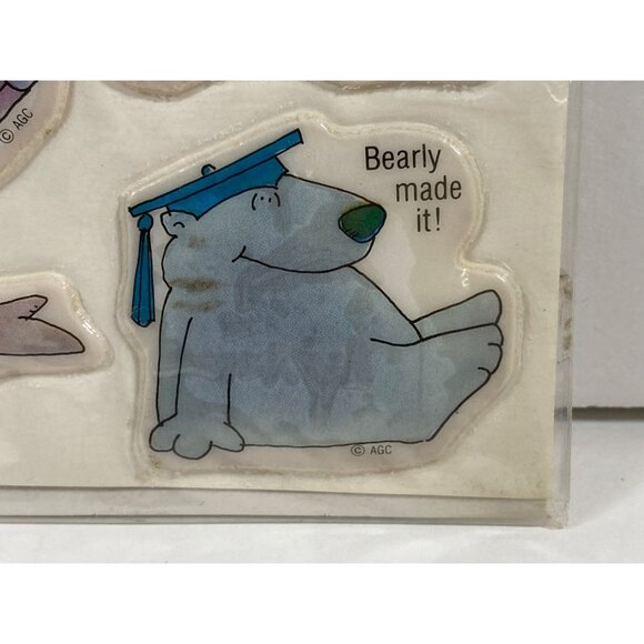 Lot of 3 AMERICAN GREETINGS Vinyl Stickers Googly Eyed Monsters - Picture 6 of 9